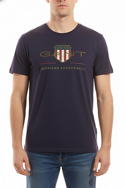 GANT Pánské Tričko Modré Vel. XL