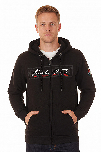 Pánská Mikina Na Zip Černá Vel. L