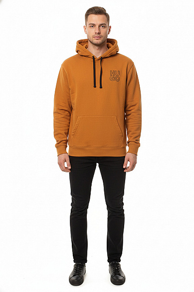 Pánská Mikina Oranžová Hugo Boss Vel. XL