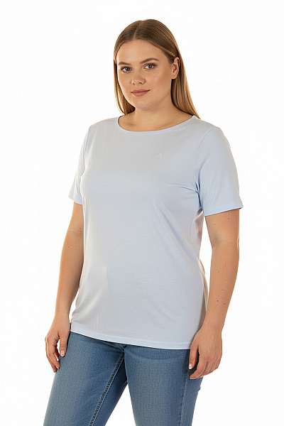 Marc O´Polo Jednoduché Dámské Tričko Modré Vel. XL