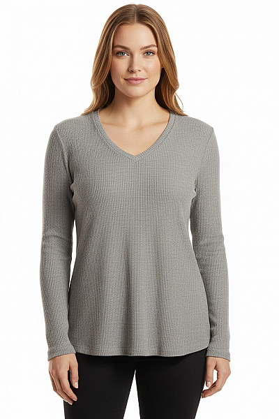 Jednoduché Dámské Tričko Šedé S.OLIVER Second Hand Vel. L