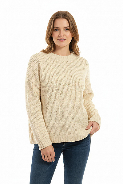 Dámský Svetr Béžový Cartoon Second Hand Vel. 40