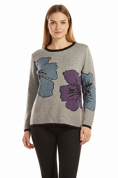 Dámský Svetr Šedý BETTY BARCLAY Vel. 48