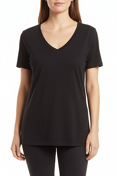 Jednoduché Dámské Tričko Černé Gap Vel. XL