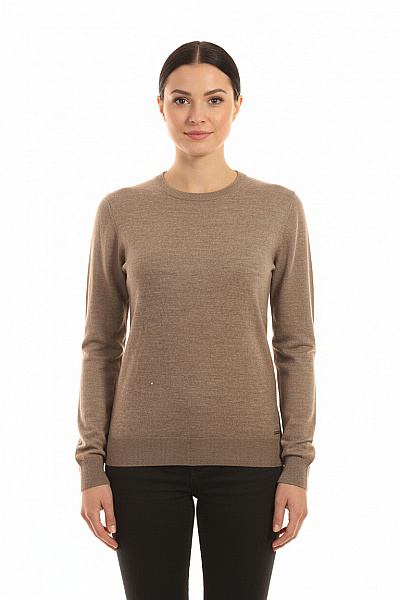 DSTREZZED Dámský Svetr Vlněný Hnědý Vel. M