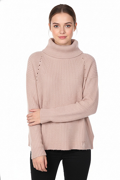 Dámský Svetr Vlněný Béžový Vel. S