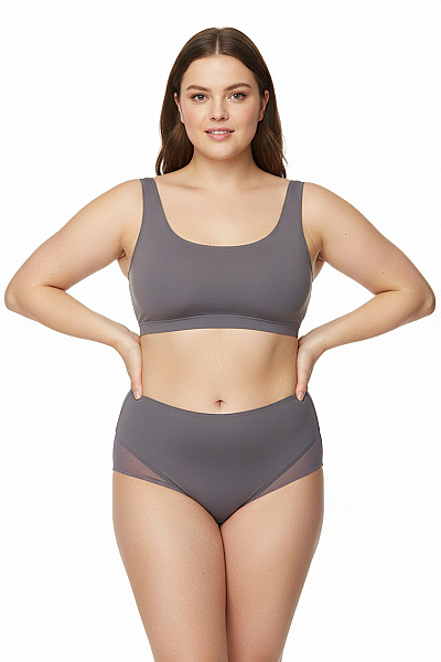 Dámské Kalhotky Šedé Skiny Vel. XL