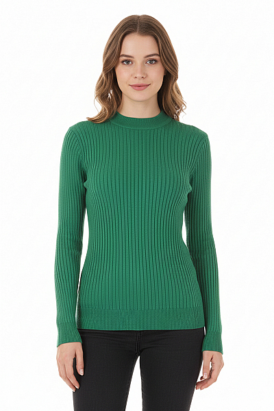 PIECES Dámský Svetr Zelený Vel. S