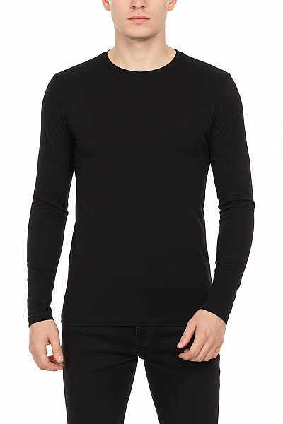 Jednoduché Pánské Tričko Černé Eight2Nine Vel. S