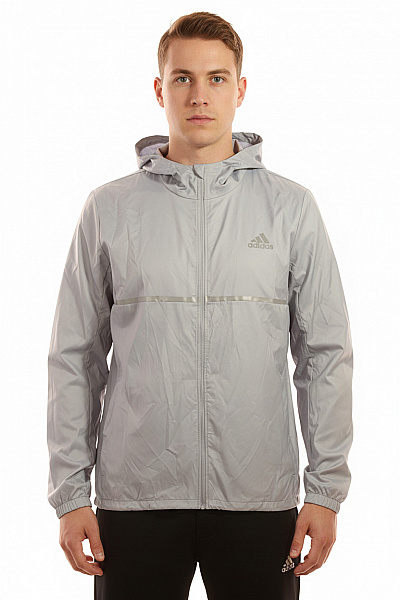 ADIDAS Sportovní Pánská Bunda Šedá Vel. L