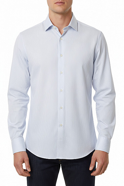 Vzorovaná Pánská Košile Modrá Second Hand Vel. M