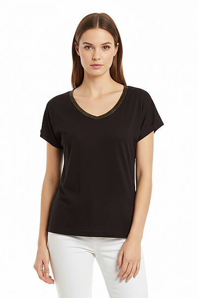 Dámské Tričko Černé Hugo Boss Vel. S