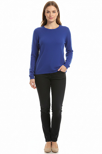 Pletená Halenka Kašmírová Modrá