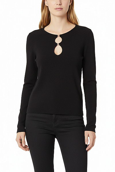  Halenka Pletená Černá MANGO Vel. S