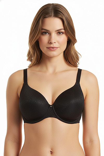 VIANIA Dámská Podprsenka Push Up černá Hladká Vel. EU 90G
