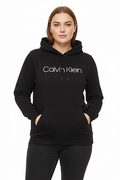 Dámská Mikina Bez Zapínání Černá Calvin Klein Vel. XL