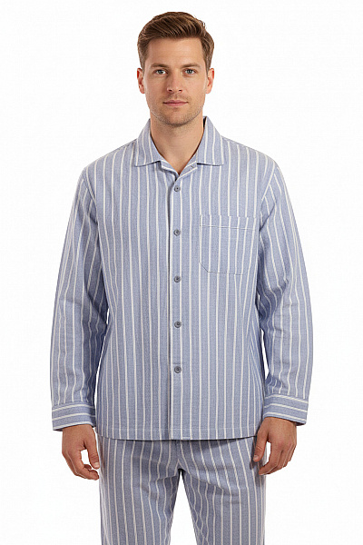 Ambassador1867 Pánské Pyžamo Modrý Vel. XXL