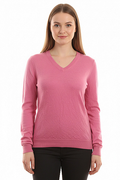 Dámský Svetr Vlněný Růžový Vel. 38