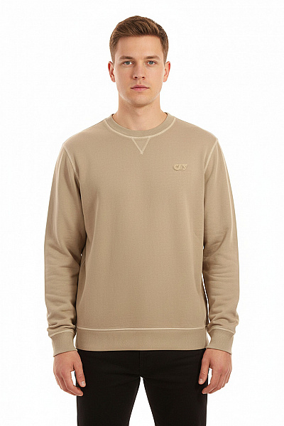 Pánská Mikina Bez Zapínání Béžová ALPHATAURI Vel. XL