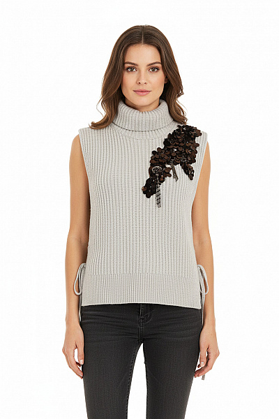 Dámská Vesta Vlněná Šedá DOROTHEE SCHUMACHER