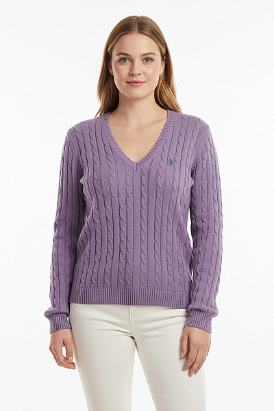 Dámský Svetr Fialový U.S.POLO ASSN. Vel. XL