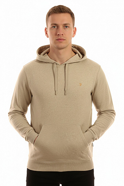 Pánská Mikina Bez Zapínání Béžová FARAH Vel. M