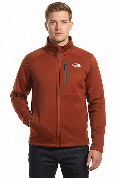 THE NORTH FACE Sportovní Pánská Mikina Hnědá Vel. L