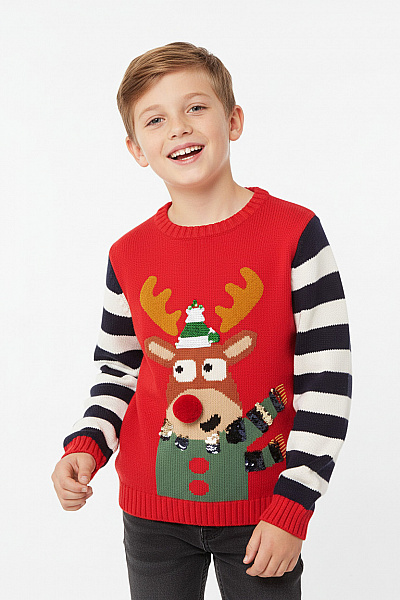 Du Pareil Au Meme Chlapecký Svetr Červené Second Hand