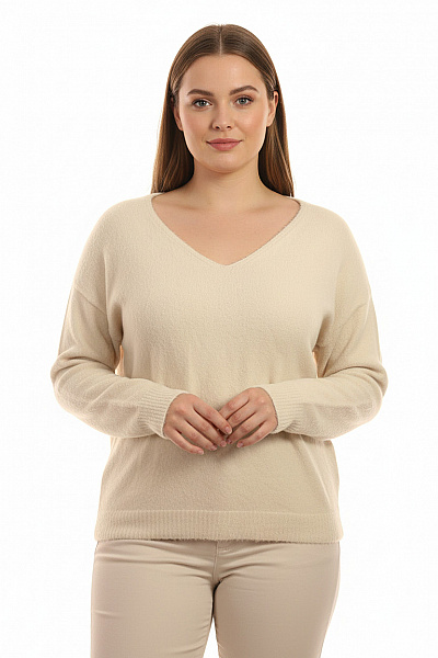 Dámský Pulovr Béžový Vel. 38