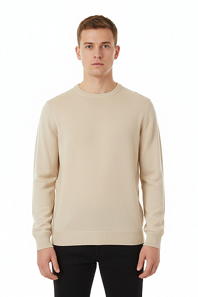 Pánský Pulovr Béžový Guess Vel. L