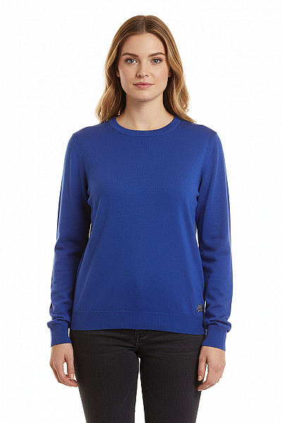 Roberto Cavalli Dámský Svetr Vlněný Modrý Vel. XL