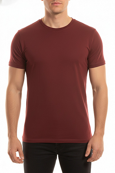 Pánské Tričko Vínová