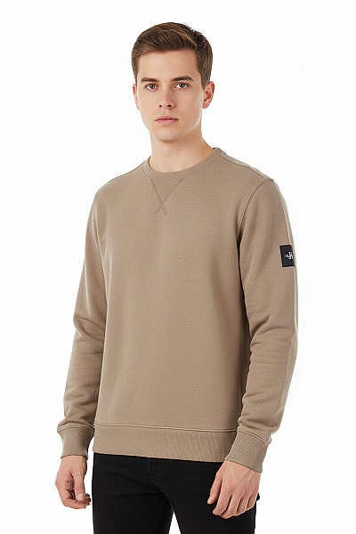 Calvin Klein Pánská Mikina Béžová Vel. S