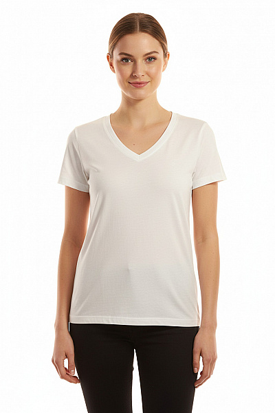 Jednoduché Dámské Tričko Bílé Second Hand Vel. XL