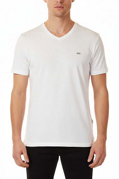 DIESEL Jednoduché Pánské Tričko Bílé Second Hand Vel. M