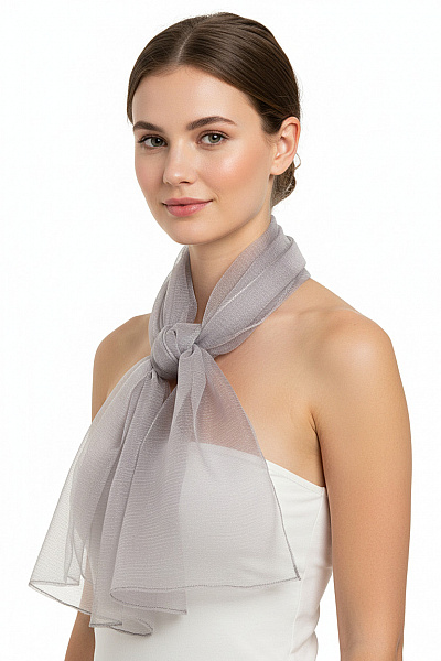  šátek čtverec Šedé