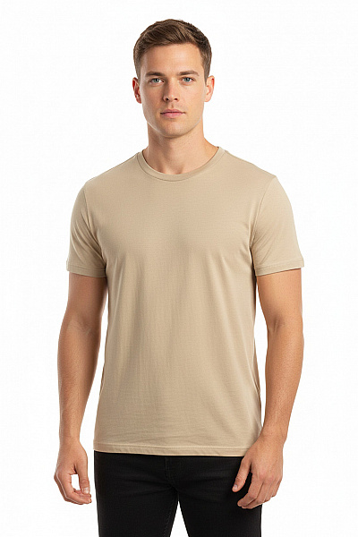 Jednoduché Pánské Tričko Béžové Hollister Second Hand Vel. M