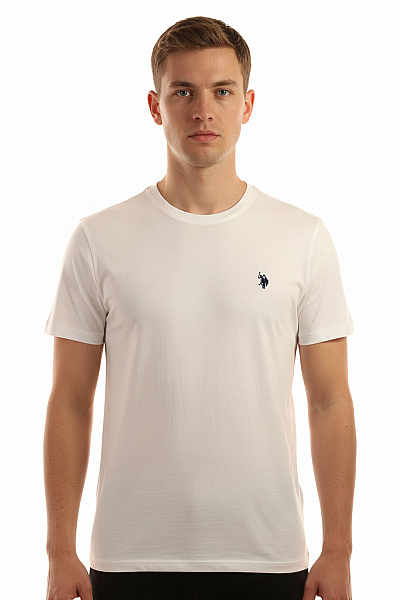 Pánské Tričko Bílé U.S.POLO ASSN. Outlet Vel. M