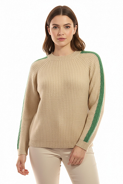 S.OLIVER Dámský Svetr Vlněný Béžový Vel. 40