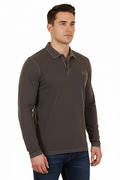 ROY ROBSON Pánské Tričko S Límečkem Šedé Vel. XL