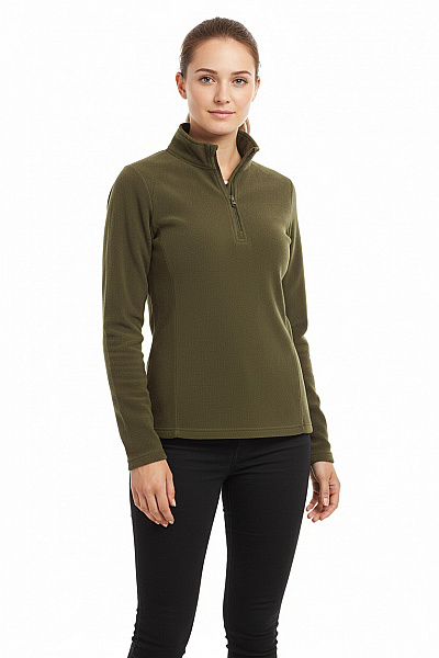 Funkční Dámská Mikina Zelená Vel. 36