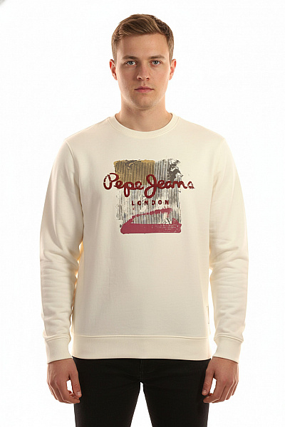 Pepe Jeans Pánská Mikina Bílá Vel. L