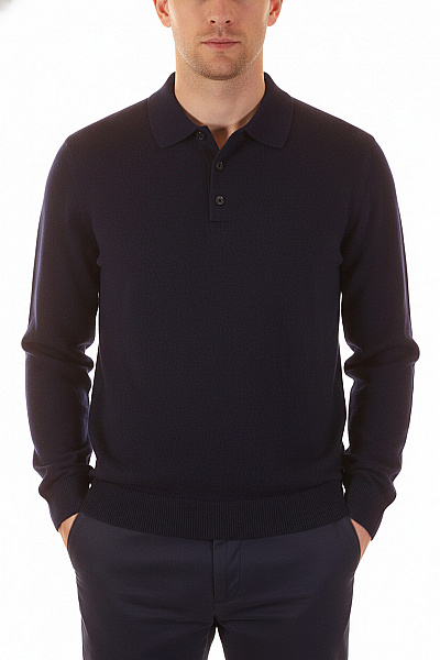 Pánský Svetr Meriný Modrý Vel. XL