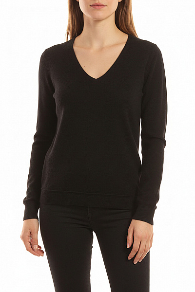 Dámský Pulovr Kašmírový Černý Vel. L