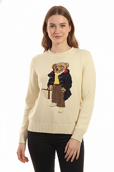 Dámský Pulovr Béžový Ralph Lauren Vel. M