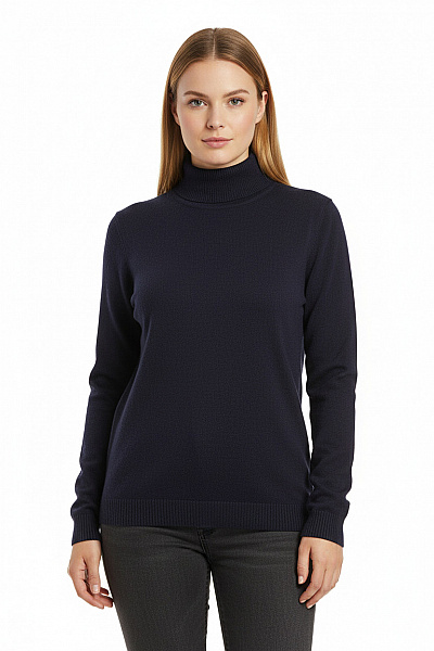 MAERZ Dámský Rolák Vlněný Modrý Vel. 50