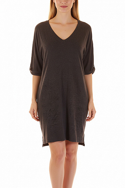 Tričkové  Šaty Šedé Vel. L