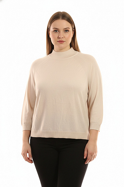 ESISTO  Halenka Pletená Béžová