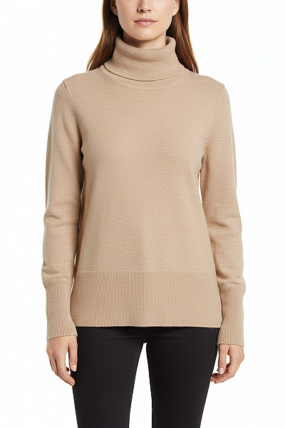 Dámský Rolák Kašmírový Béžový Vel. S