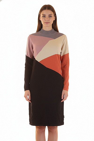  Šaty Pletené Barevné DEDICATED Second Hand Vel. S